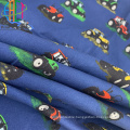 Gots Certified Organic Cotton Fabric Cartoon Denim Woven Fabric